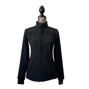 Mondetta Women' S/XS Black ZipUP Windbreaker Rain Sporty Athletic Utility Jacket